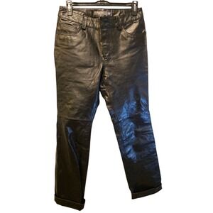 Vintage Gap Leather Pants Womens Size 4 Black - Bootcut Motorcycle Y2K 2000s